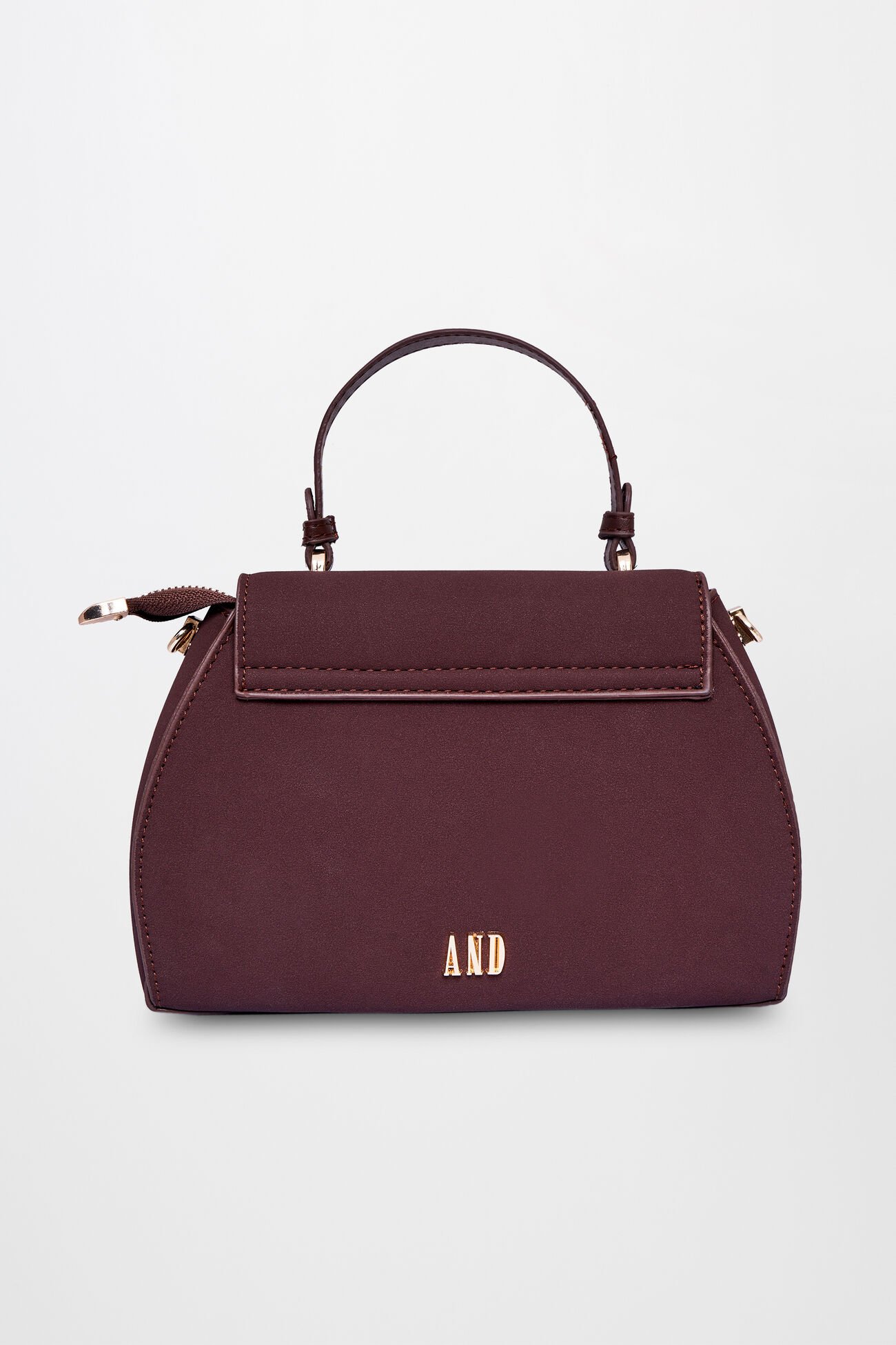 Brown Regular Solid Sling Bag, , image 5